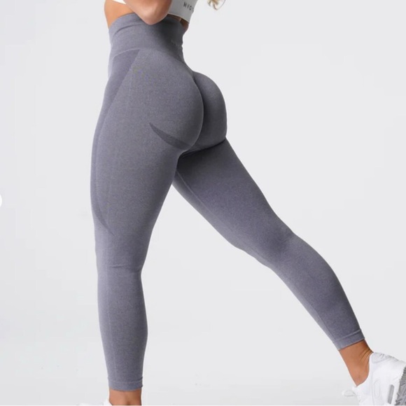 NVGTN White Top and Gray Leggings - Picture 3 of 8